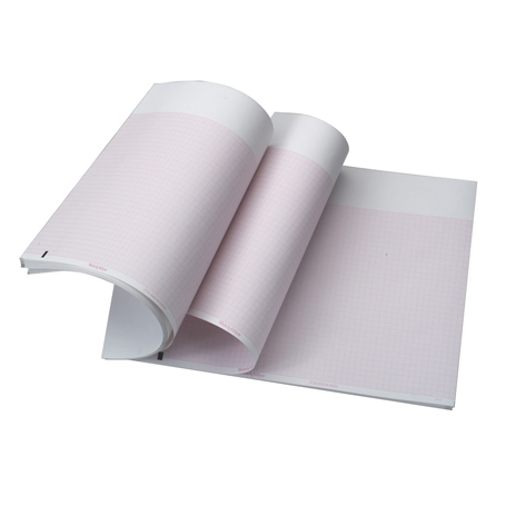 Paper EKG, Thermal ECG Chart Paper, Z-fold 8.25 x 11 inches (21 x 28 cm), For CP 100/200/150 (200/PK 5PK/CS) by Hillrom/Welch Allyn  ID 105353